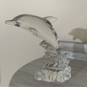 Princess House wonders of the wild 24% lead crystal dolphin figurine statue